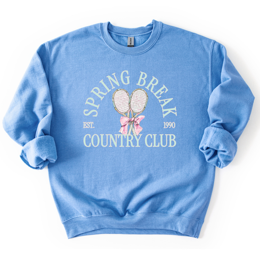 Spring Break Tennis Country Club Sweatshirt | ATTA TOOD®