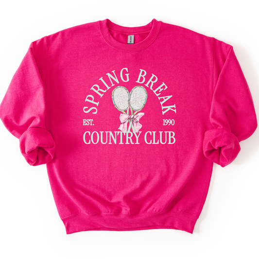 Spring Break Tennis Country Club Sweatshirt | ATTA TOOD®