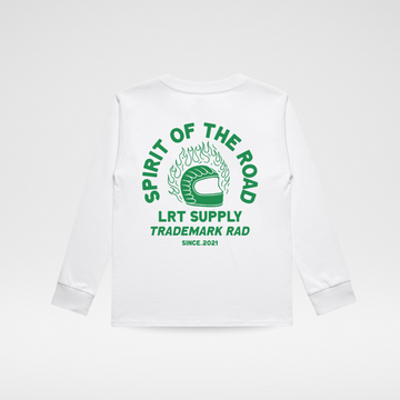 THE SPIRIT RIDER LONG SLEEVE TEE - WHITE
