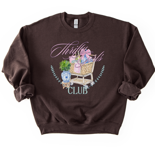 Vintage Thrifting Girls Club Graphic Sweatshirt