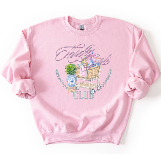 Vintage Thrifting Girls Club Graphic Sweatshirt