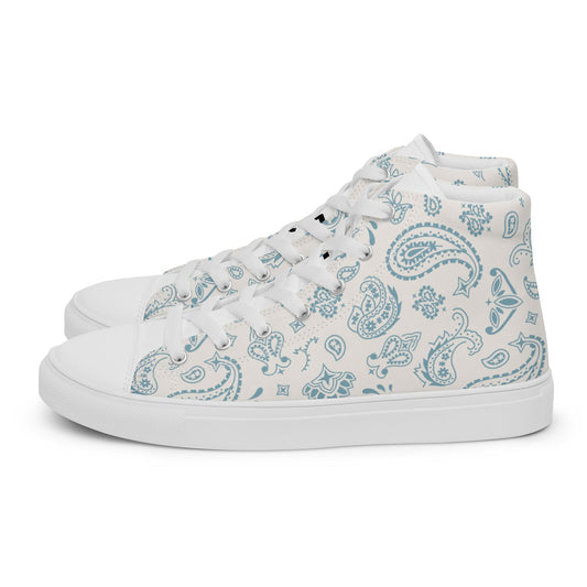 TCB Paisley Blues high top shoes